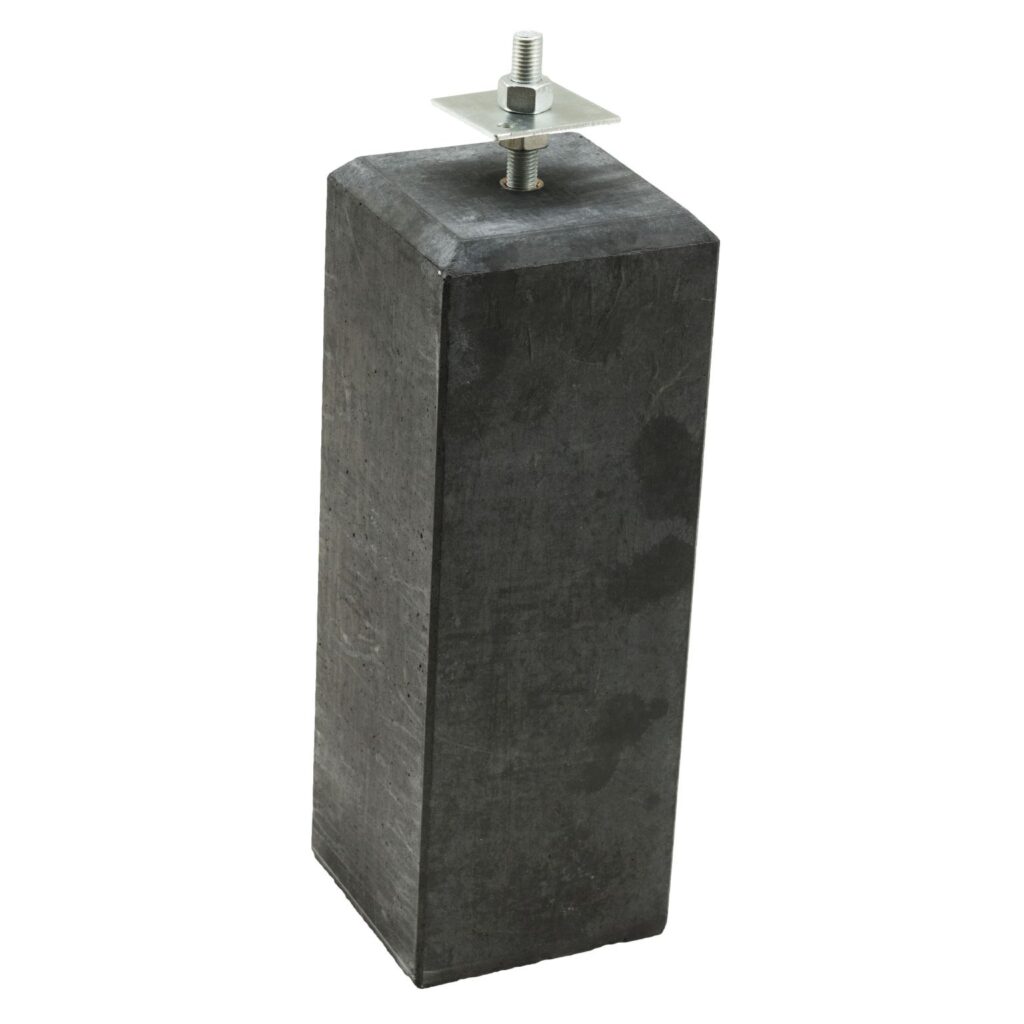 Betonpoer t.b.v. overkapping